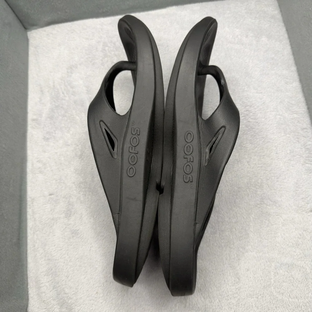 OOFOS OOriginal Recovery Flip Flops Black Men 13 Women 15 EU 46 Comfort Sandals